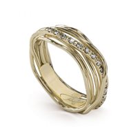 Anello Rubinia Donna Filodellavita in Oro giallo Diamante 0.18 Ct AN7GBT-15 - AN7GBT-12